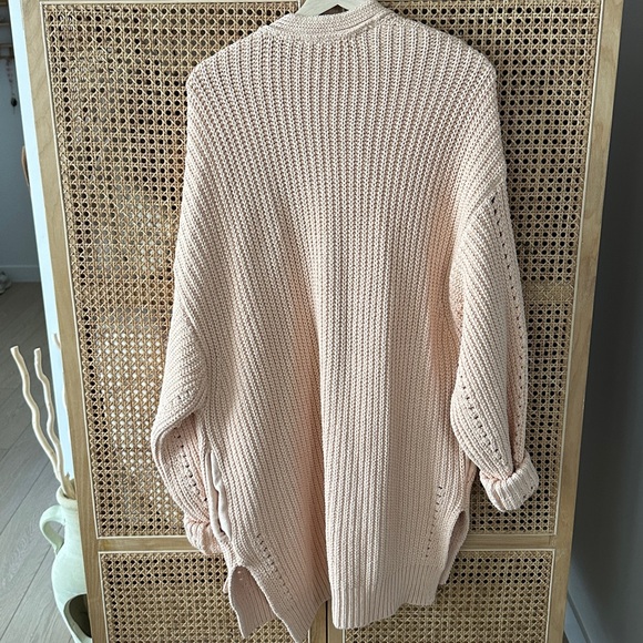 Free People Nightingale Cardi Peach - Picture 3 of 3